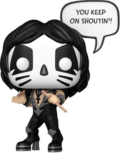 Kiss | Funko POP! Sayings: KISS - The Catman, Rock & Roll All Night (Vinyl Figure, Collectible) | Action Figure