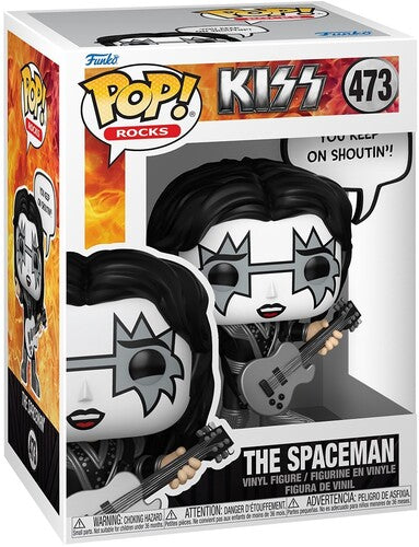 Kiss | Funko POP! Sayings: KISS - The Spaceman, Rock & Roll All Night (Vinyl Figure, Collectible) | Action Figure