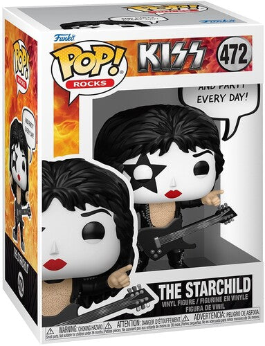 Kiss | Funko POP! Sayings: KISS - The Starchild, Rock & Roll All Night (Vinyl Figure, Collectible) | Action Figure