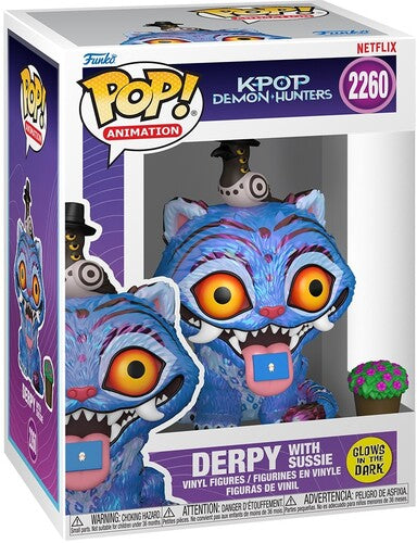 KPop Demon Hunters | Funko POP! Anime: KPop Demon Hunters - Derpy with Sussie (Glow-in-the-Dark) (KPDH) (Vinyl Figure, Collectible) | Action Figure