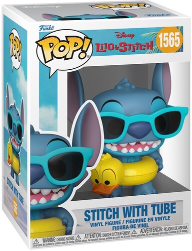 Lilo & Stitch - FUNKO POP! Disney: Lilo & Stitch - Stitch With Tube (Vinyl Figure, Collectible) | Action Figure
