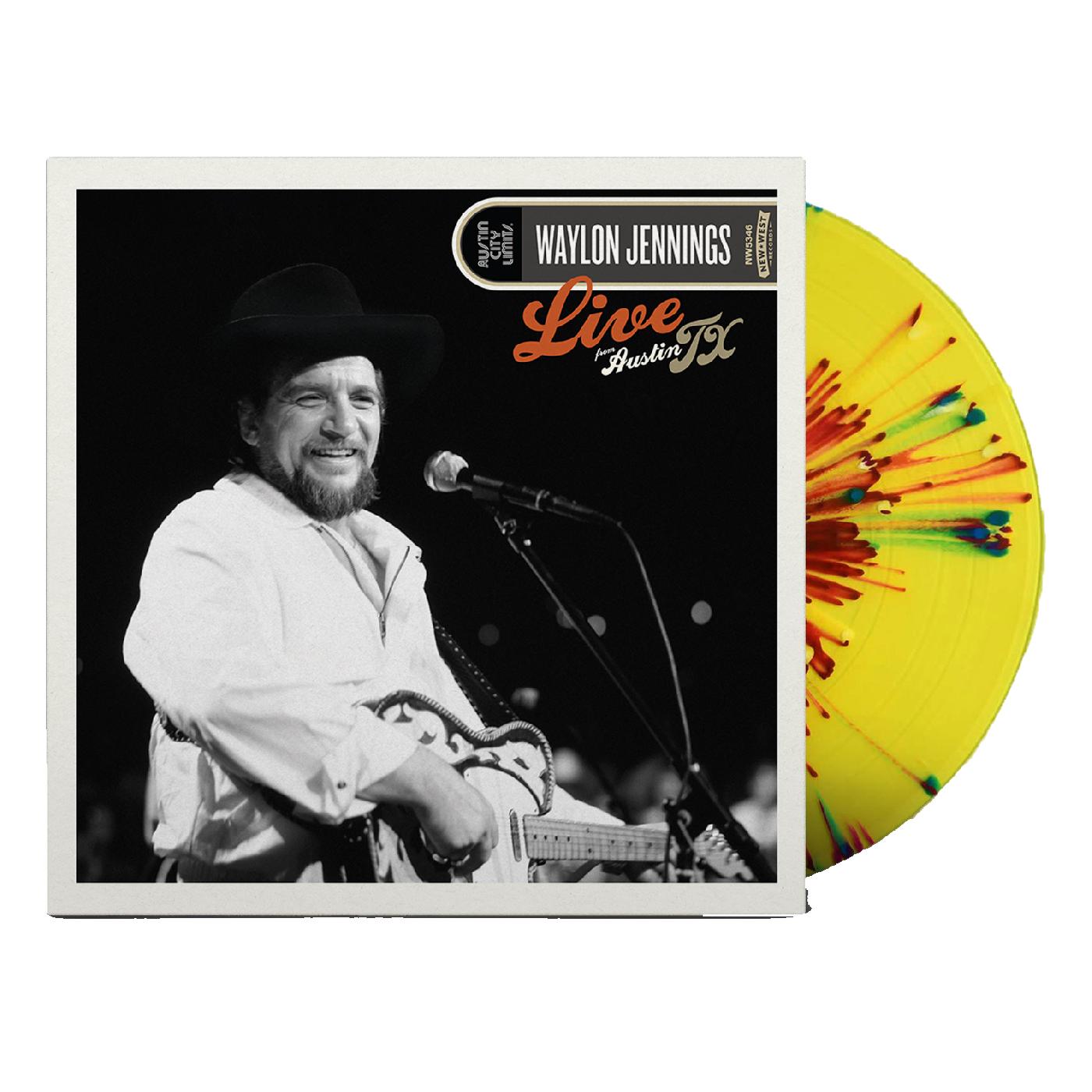 Waylon Jennings - Live From Austin, TX ‘84 (RED/YELLOW SPLATTER VINYL) | Vinyl