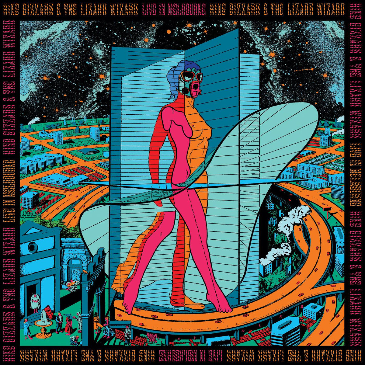 King Gizzard & The Lizard Wizard - Live In Melbourne '21 (BLUE, PINK & ORANGE VINYL) | Vinyl
