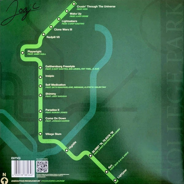 Logic | College Park (Limited Edition, "Varsity" Green & Black Splatter, Artist Signed) (2 Lp's) | Vinyl