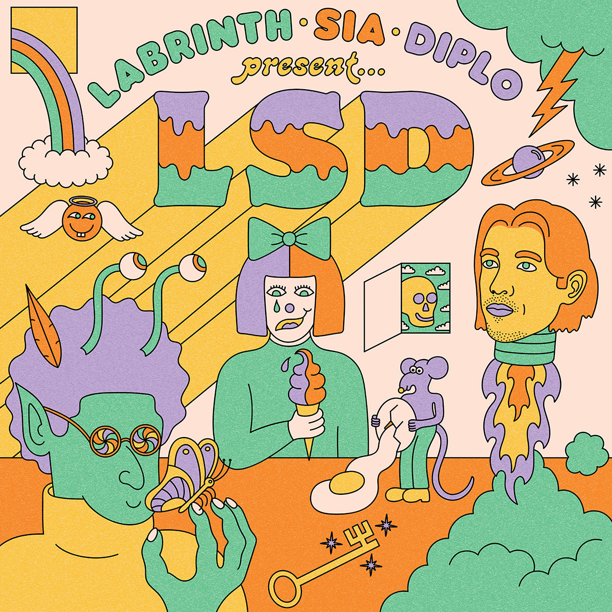 LSD Feat. Labrinth, Sia and Diplo | LSD (5th Anniversary Edition) (Colored Vinyl, Green, Anniversary Edition, Alternate Cover) | Vinyl