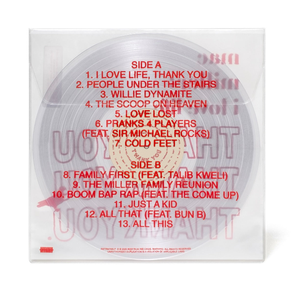 Mac Miller - I Love Life, Thank You (Clear Vinyl) | Vinyl
