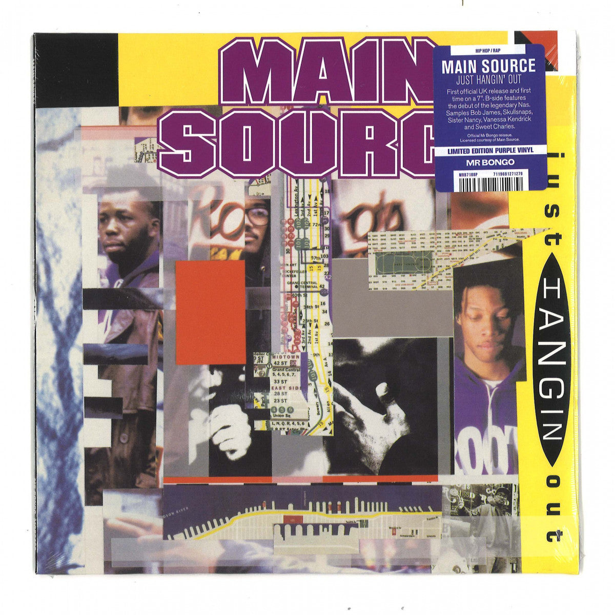 Main Source | Just Hangin' Out / Live At The Barbecue (Colored Vinyl, Purple) (7" Single) | Vinyl