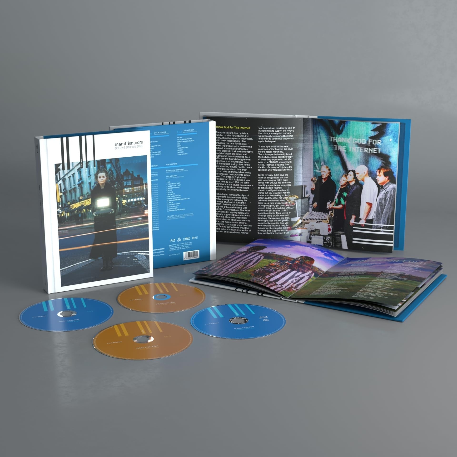 Marillion - Marillion.Com (3Cd + Blu-Ray Mediabook) | CD