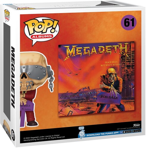 Megadeth - FUNKO POP! ALBUMS: Megadeth - Peace Sells... but Who's Buying? (Large Item, Vinyl Figure) | Action Figure