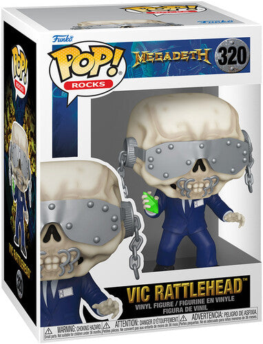 Megadeth - FUNKO POP! ROCKS: Megadeth - Vic Rattlehead (Vinyl Figure) | Action Figure