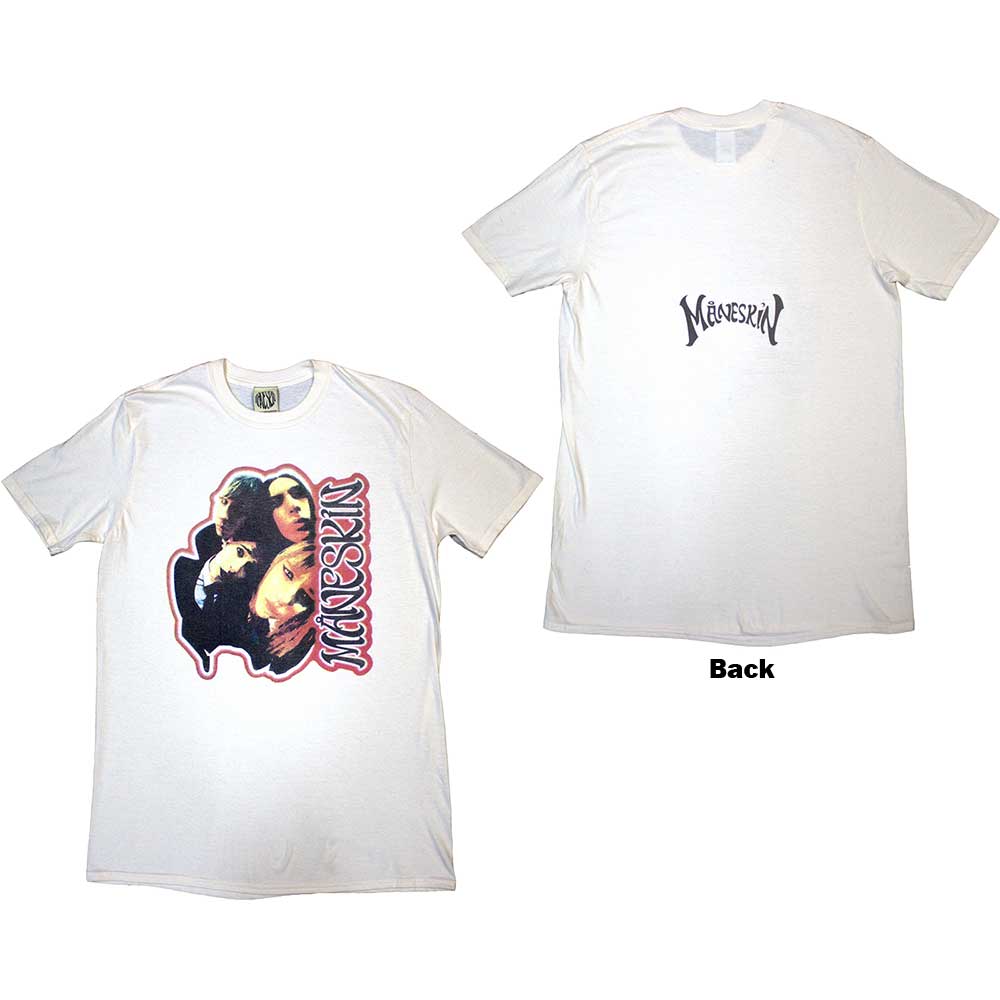 Maneskin - Fisheye Faces | T-Shirt Neutral