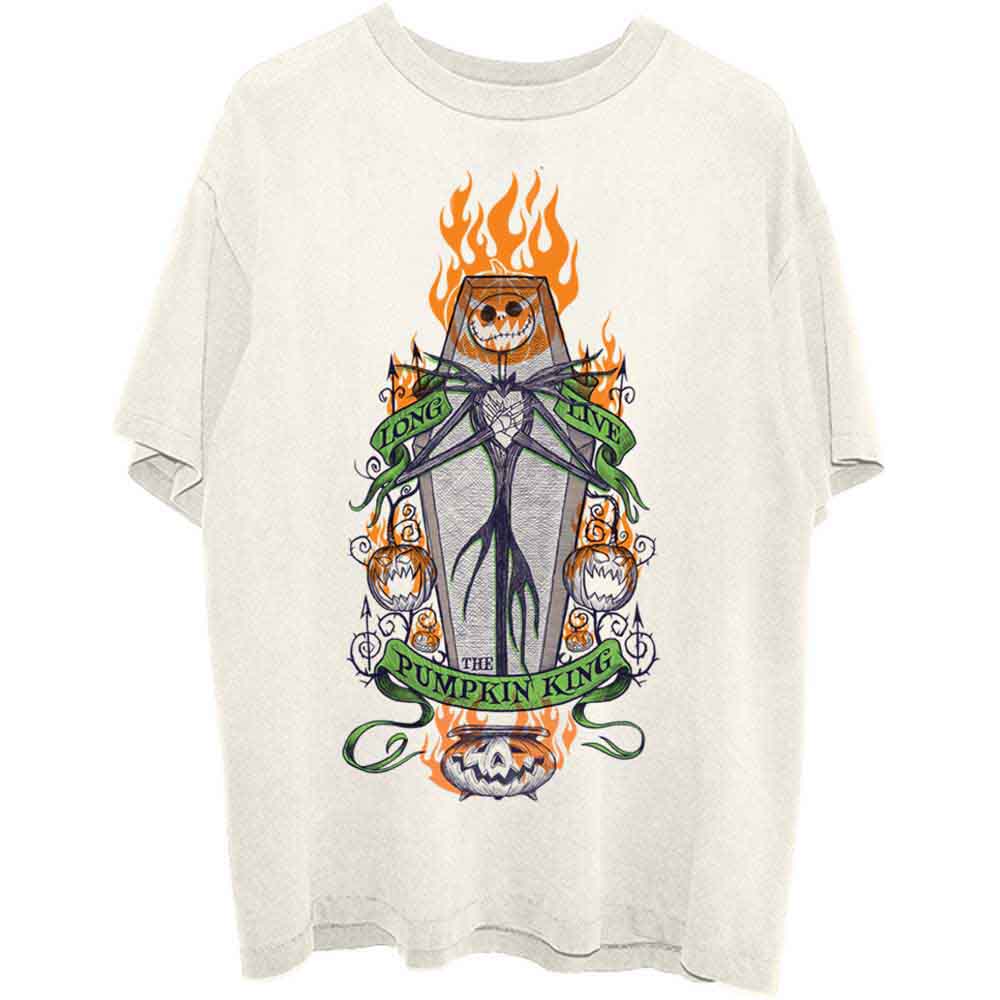 Disney - The Nightmare Before Christmas Orange Flames Pumpkin King | T-Shirt Neutral