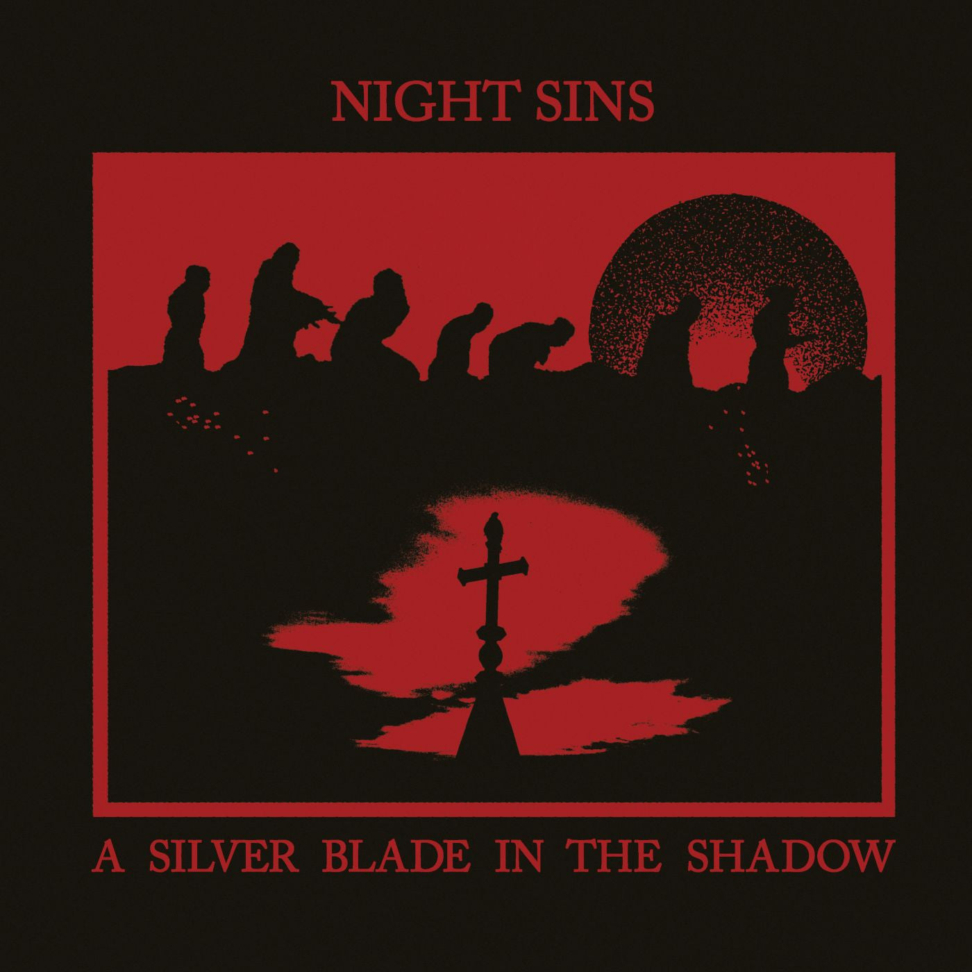 Night Sins - A Silver Blade In The Shadow (Green And Black Swirl Vinyl) | Vinyl