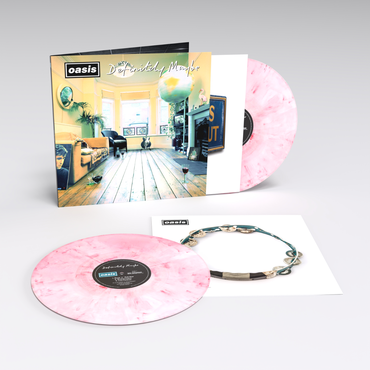 Oasis | Definitely Maybe : 30th Anniversary Edition (Colored Vinyl, Pink & White) (2 Lp's) | Vinyl