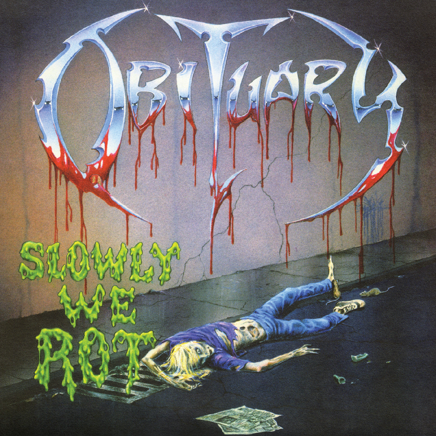 Obituary | Slowly We Rot (Remastered Expanded) (Corpse Blue With Blood Splatter Vinyl) | Vinyl