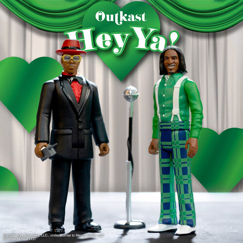 OutKast - Super7 - OutKast - ReAction Figures Wv4 - Hey Ya! 2-Pack (Action Figure, Collectible) | Action Figure