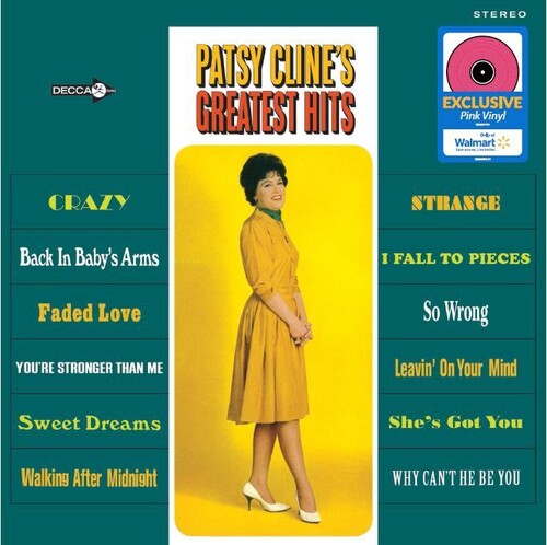 Patsy Cline | 12 Greatest Hits (Indie Exclusive, Pink Colored Vinyl) | Vinyl