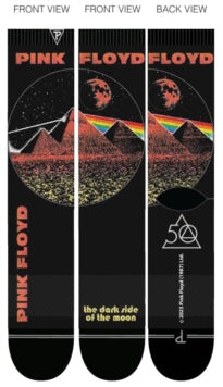 Pink Floyd - Perri's - Pink Floyd - Dark Side of the Moon 50 Years Dye Sublimation - Crew Socks | Socks