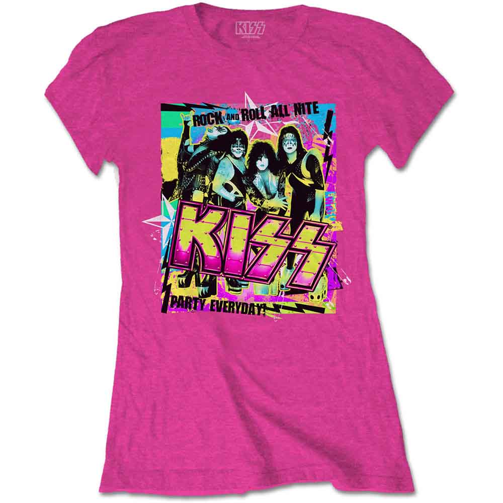 KISS - Party Every Day | T-Shirt Pink
