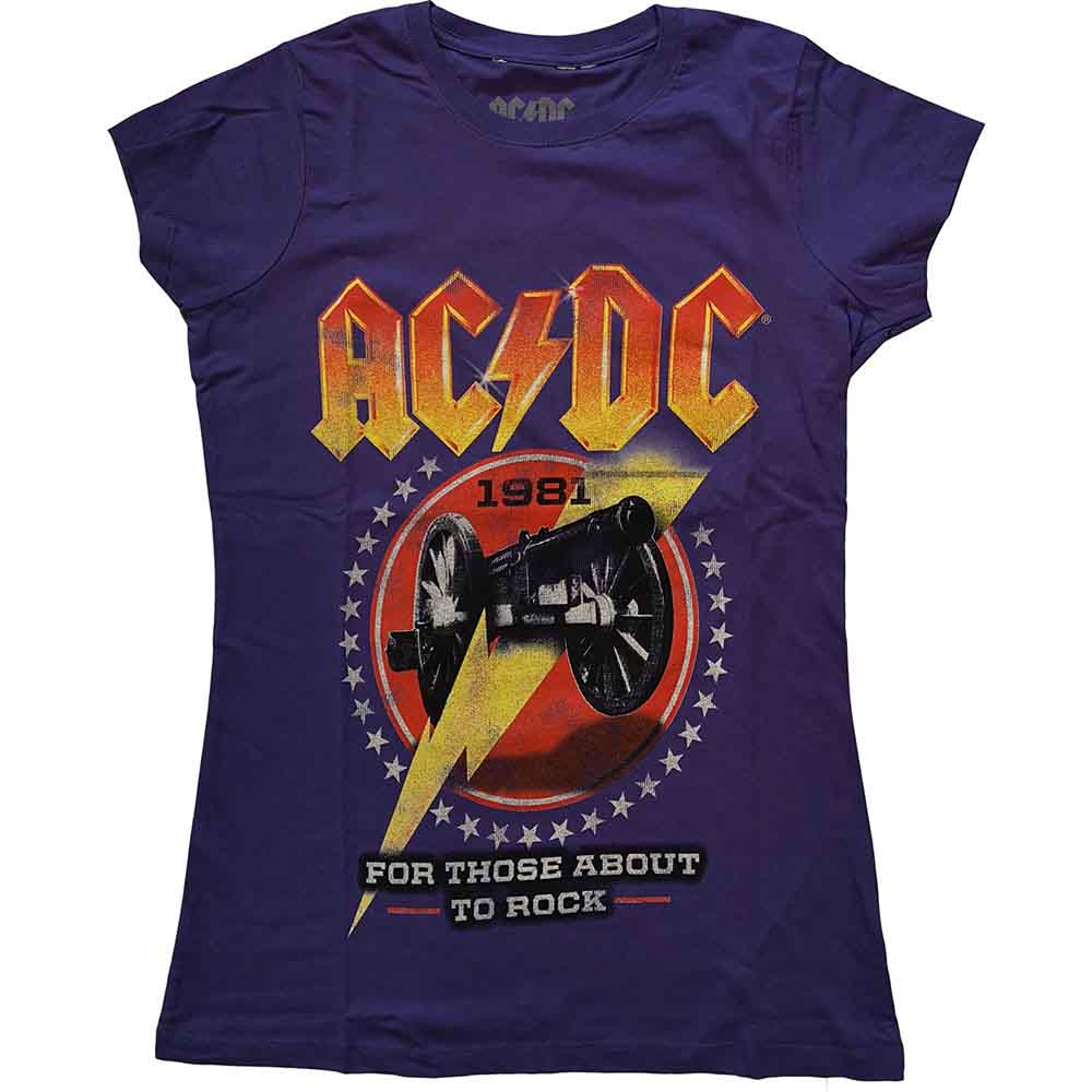 AC/DC - For Those About To Rock '81 | T-Shirt Purple