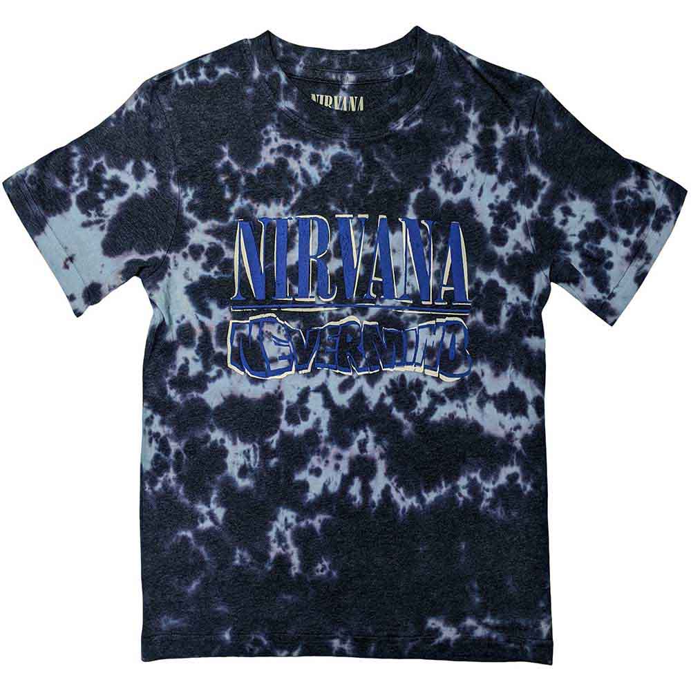 Nirvana - Nevermind Wavy Logo | T-Shirt Purple