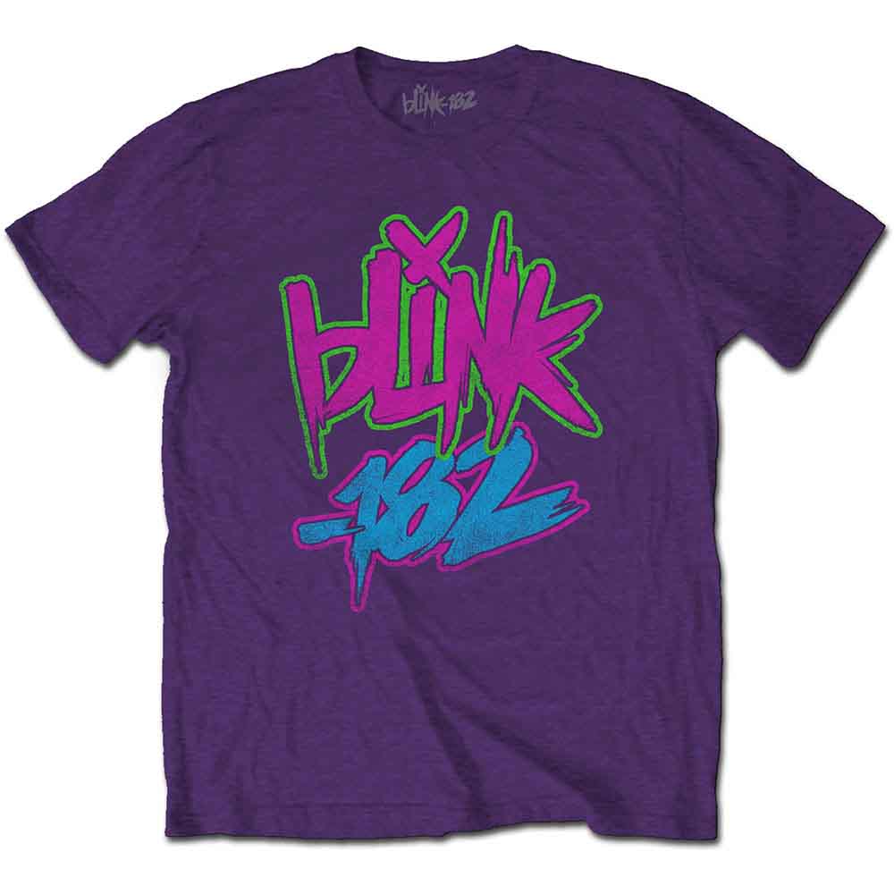 Blink-182 - Neon Logo | T-Shirt Purple