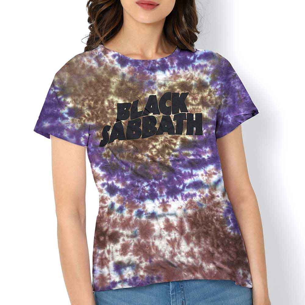 Black Sabbath - Wavy Logo | T-Shirt Purple