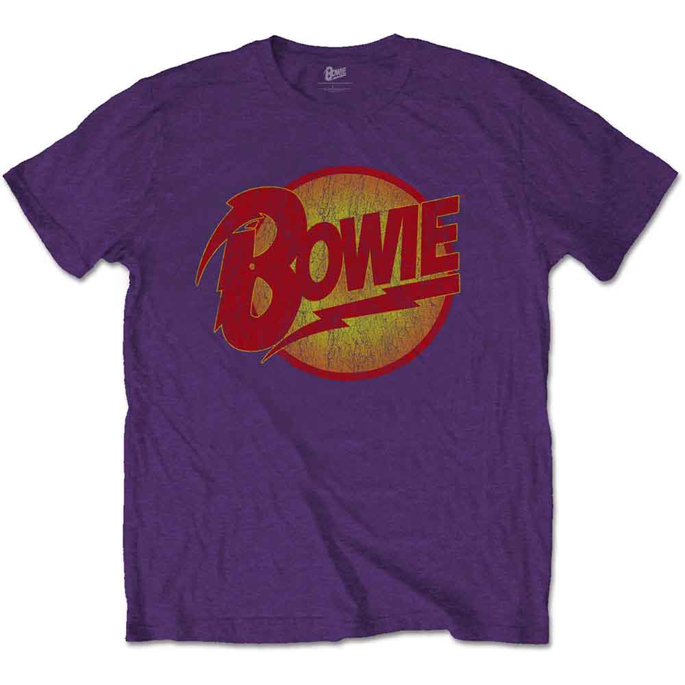 David Bowie - Vintage Diamond Dogs Logo | T-Shirt Purple