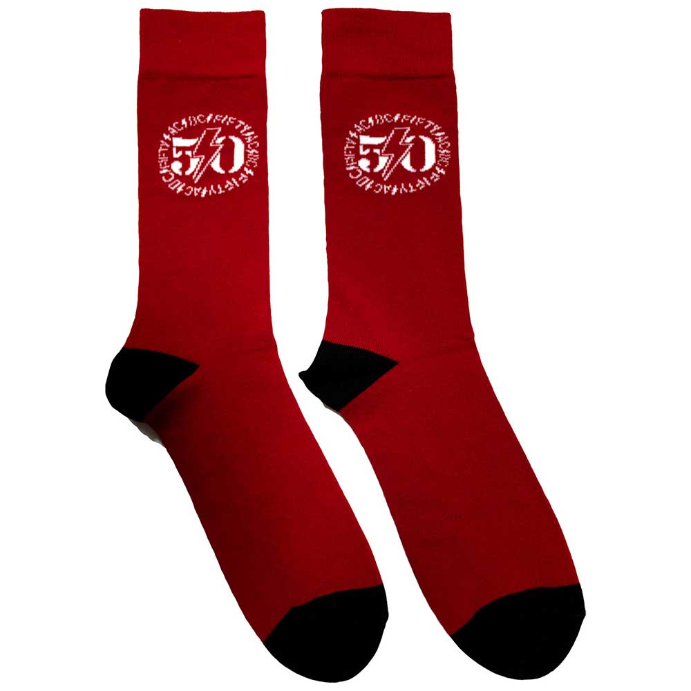 AC/DC - 50th Logo | Red