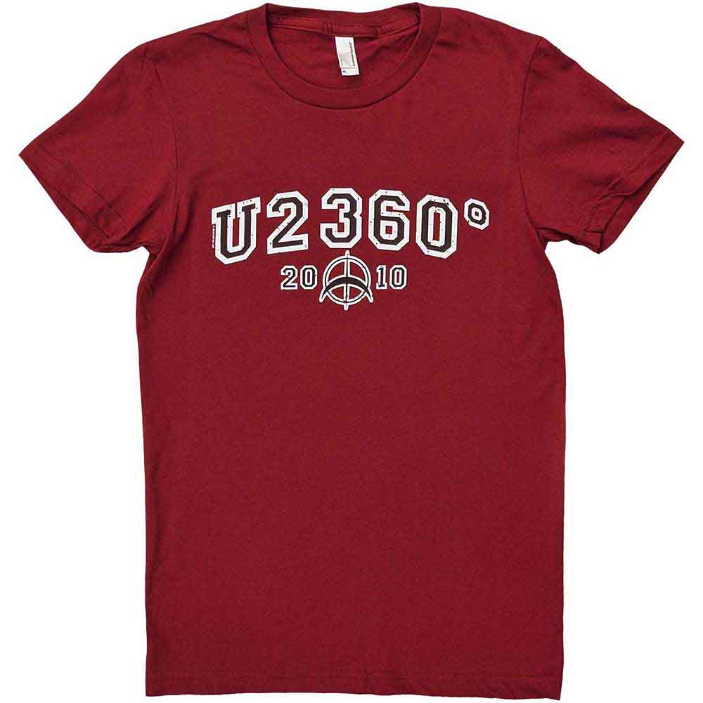 U2 - 360 Degree Tour 2010 Logo | T-Shirt Red