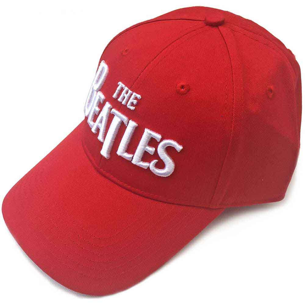 The Beatles - White Drop T Logo | Hat Red