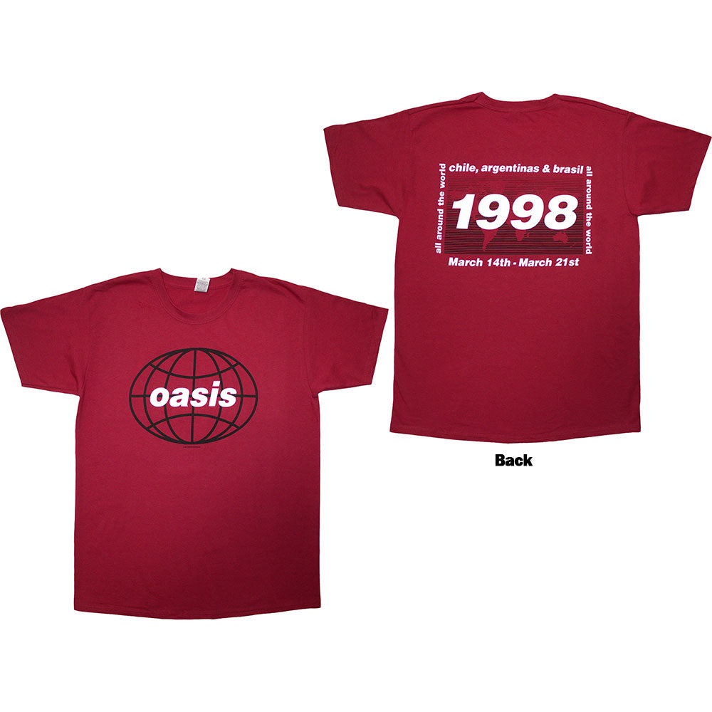 Oasis | 1998 World Tour - South America | Red