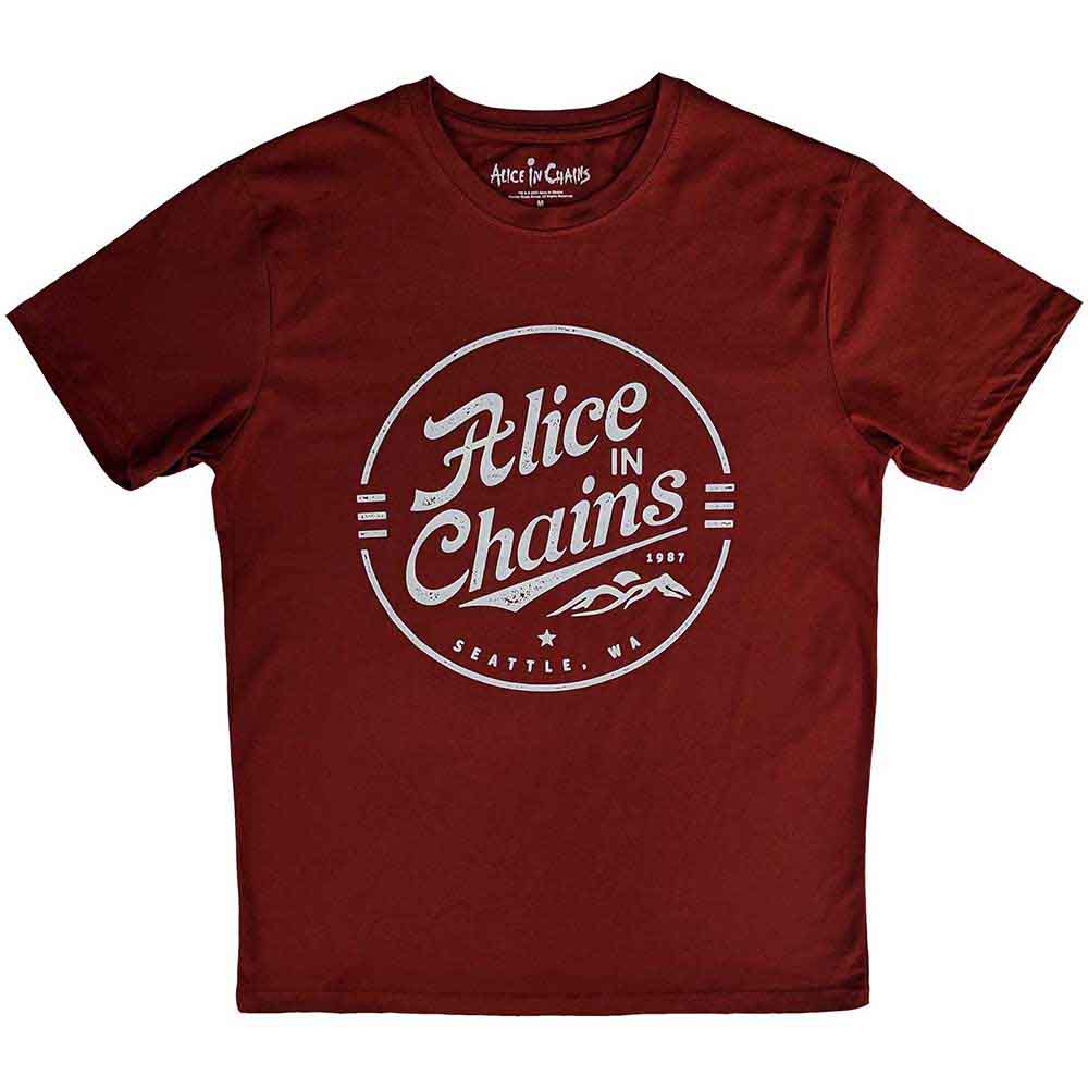 Alice In Chains - Circle Emblem | T-Shirt Red