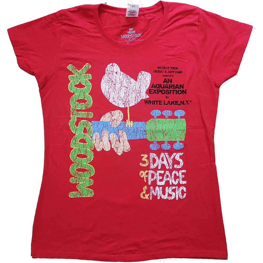 Woodstock - Vintage Classic Poster | T-Shirt Red