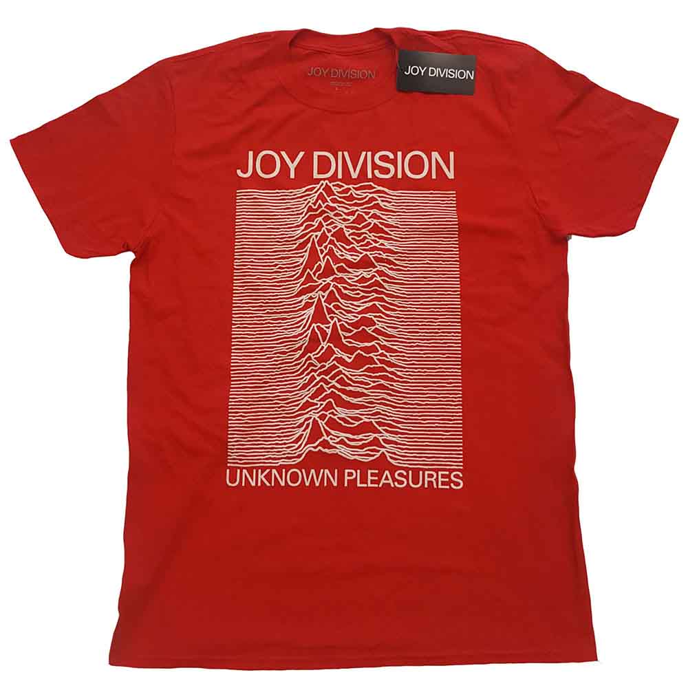 Joy Division | Unknown Pleasures White On Red |