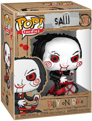 Saw - Funko POP! Movies: Saw: Billy on Bike (Doodles) (Vinyl Figure, Collectible) | Action Figure