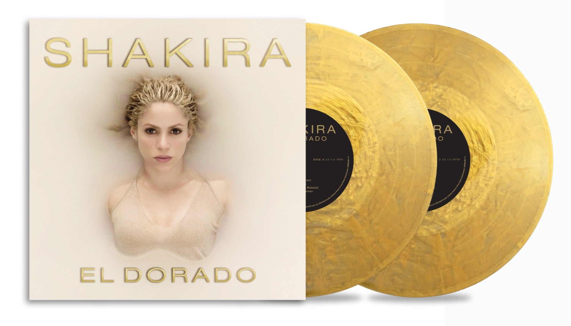 Shakira | El Dorado (Gold Colored Vinyl,, 180 Gram Vinyl, Gatefold LP Jacket) (2 Lp) | Vinyl