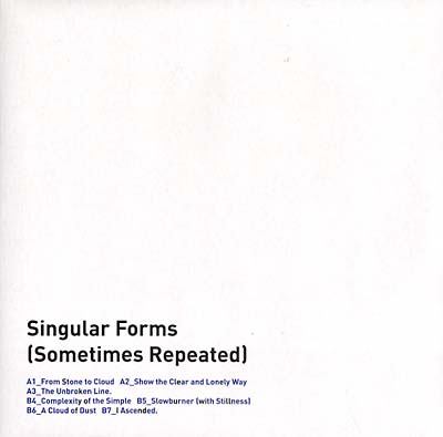 SYLVAIN CHAUVEAU - Singular Forms (Sometimes Repeated) | Vinyl