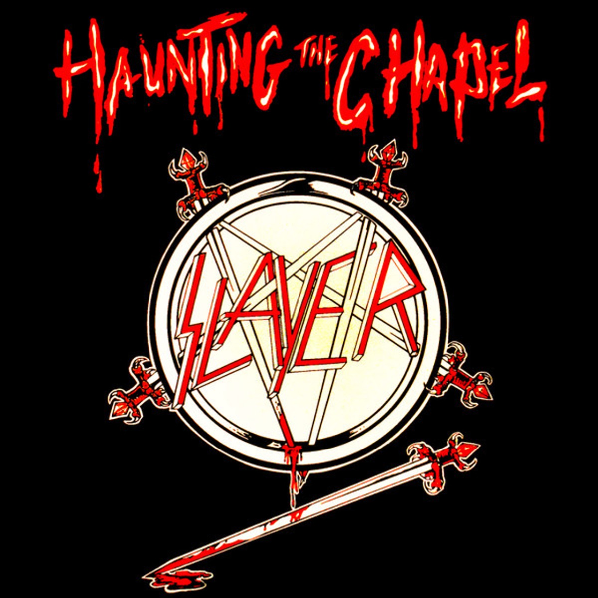 Slayer | Haunting The Chapel (Colored Vinyl, Red & White Marble) | Vinyl