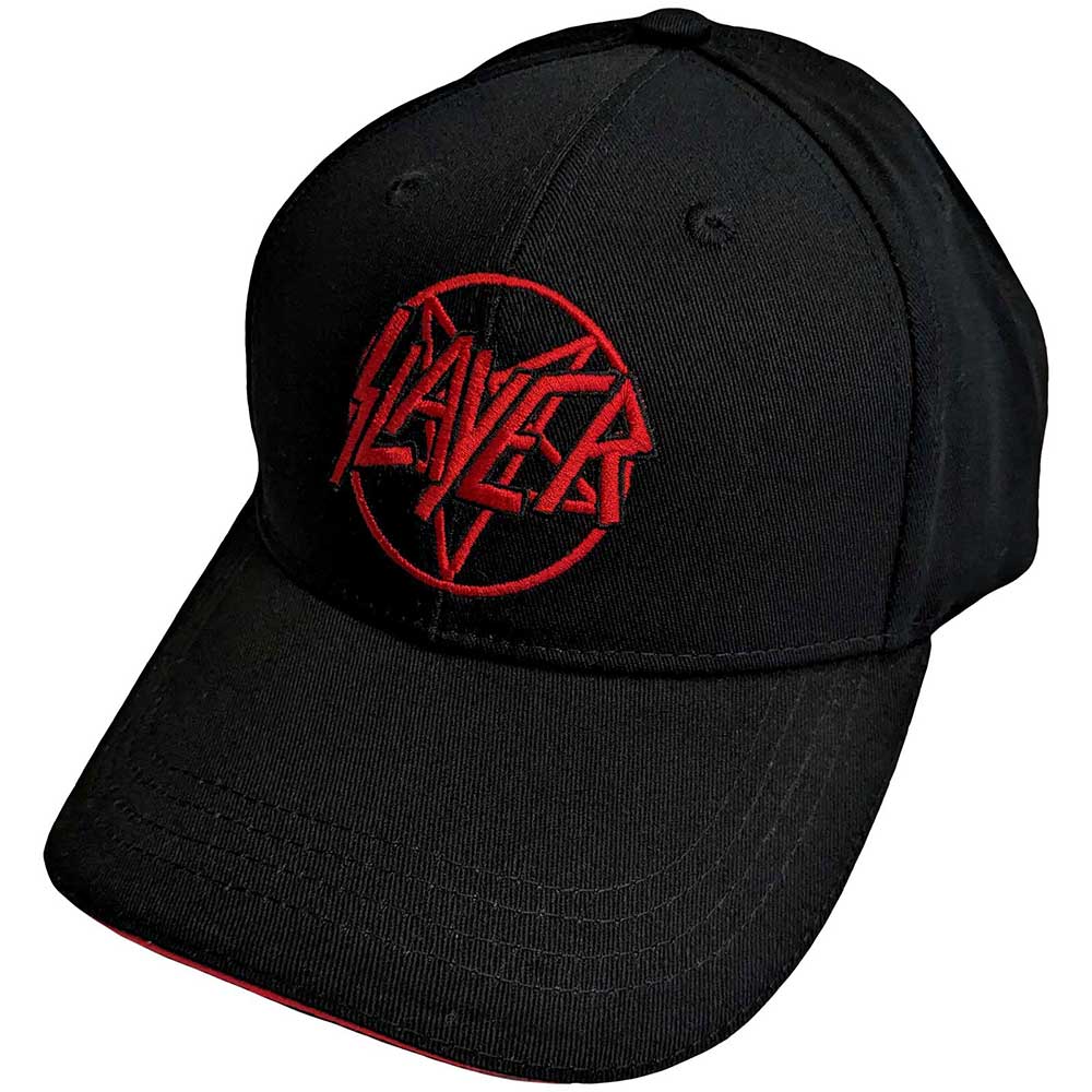 Slayer - Pentagram Snapback Hat - Black/Red | Hat Black