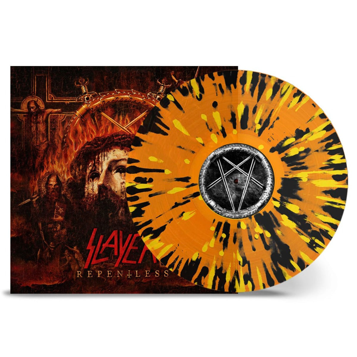 Slayer | Repentless (Transparent Orange w/ Yellow & Black Splatter Colored Vinyl) | Vinyl