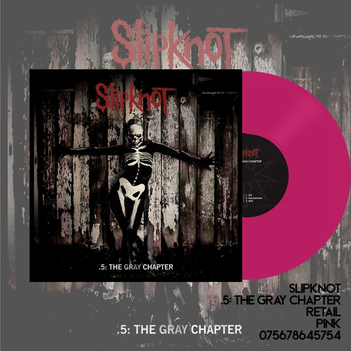 Slipknot - 5: The Gray Chapter (2 LP pink colored vinyl) | Vinyl