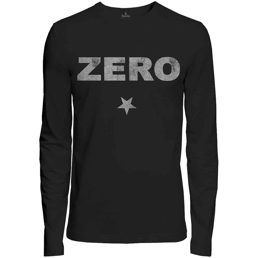 Smashing Pumpkins - Zero Distressed Long Sleeve T-Shirt - Black | Apparel Black