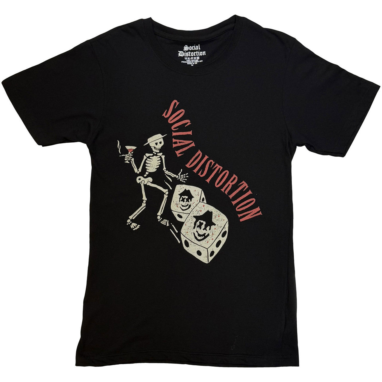 Social Distortion - Skully Dice Vintage Unisex T-Shirt (Black) | Apparel