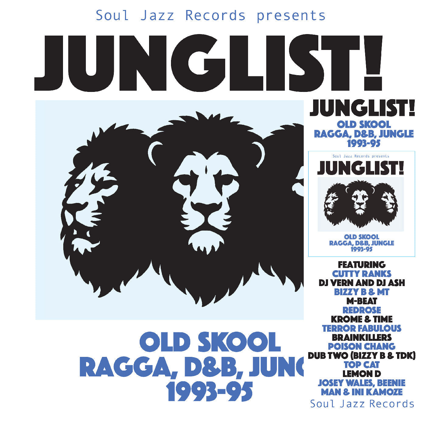 Soul Jazz Records Presents | JUNGLIST! Old Skool Ragga, D&B, Jungle | CD