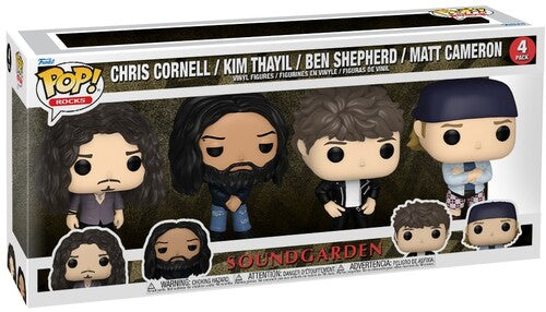 Soundgarden | FUNKO POP! ROCKS: Soundgarden 4-Pack (Large Item, Vinyl Figure, 4 Pack) | Action Figure