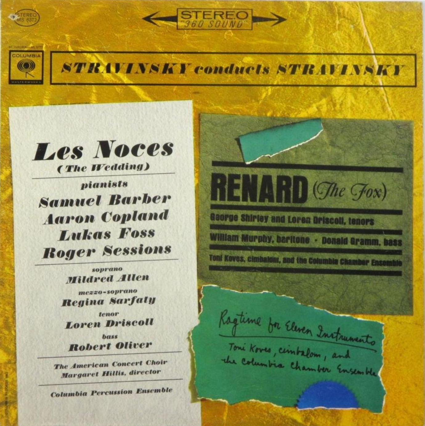 Stravinsky - Stravinsky Conducts Stravinsky (Les Noces / Renard / Ragtime For Eleven Instruments) | Vinyl