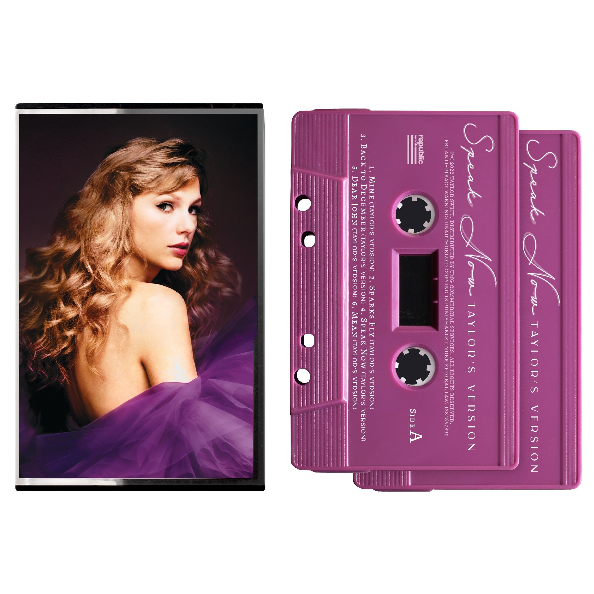Taylor's Version Speak Now Swift Cassette Tape