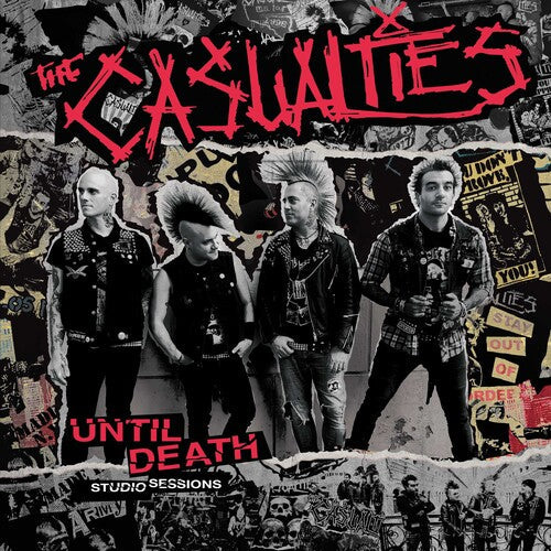 The Casualties - Until Death: Studio Sessions ((Colored Vinyl, Red & Black Splatter) | Vinyl