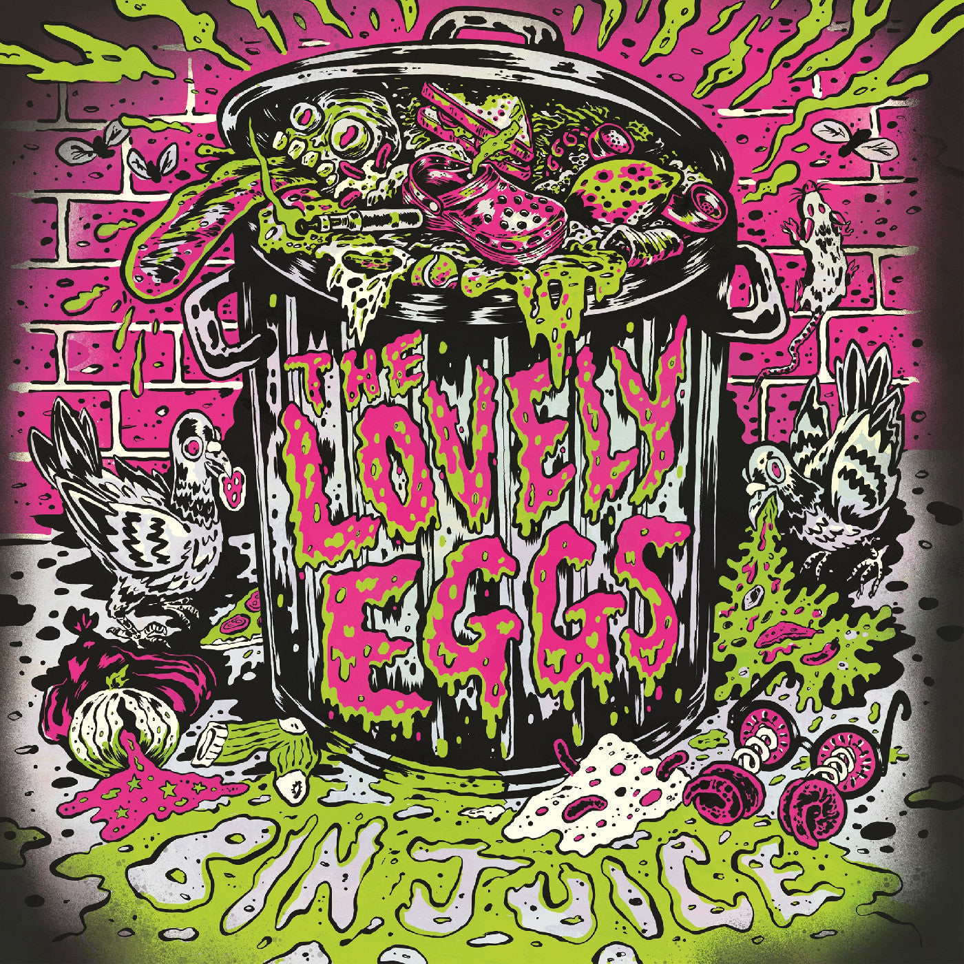 The Lovely Eggs | Bin Juice (Indie Exclusive Neon Toxic Slime Green Vinyl) | Vinyl